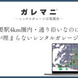 主要駅4km圏内・通り沿いなのに、3区画が埋まらないレンタルガレージを分析